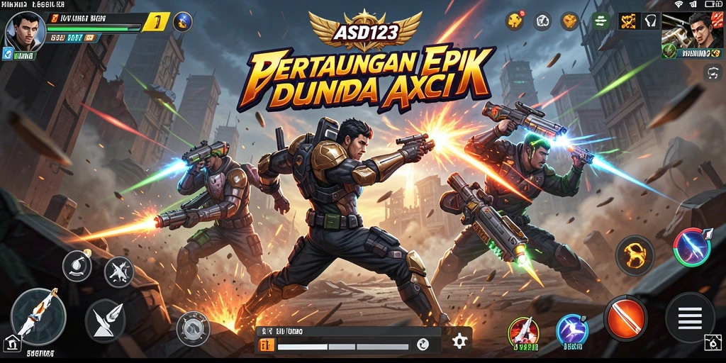 Tampilan seru dari gameplay action di ASD123.
