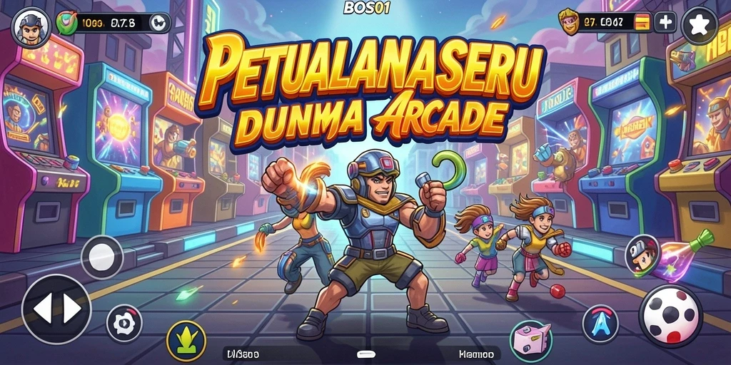 Tangkapan layar dari gameplay BOS01 yang seru dan penuh warna.