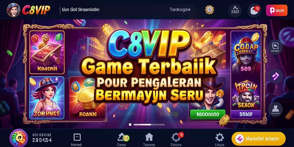 Screenshot gameplay C8VIP dengan tampilan slot yang menarik.