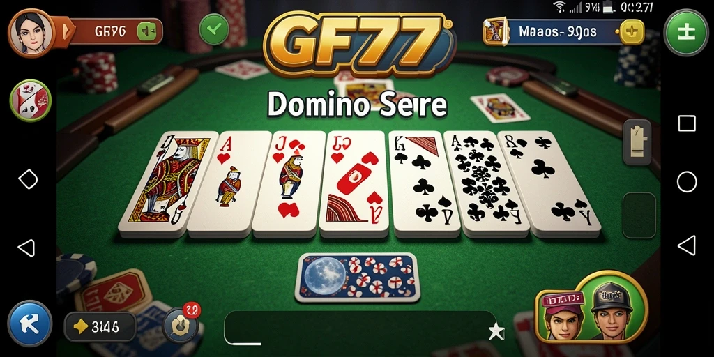 Gameplay menegangkan dan seru dari GF777 di layar.