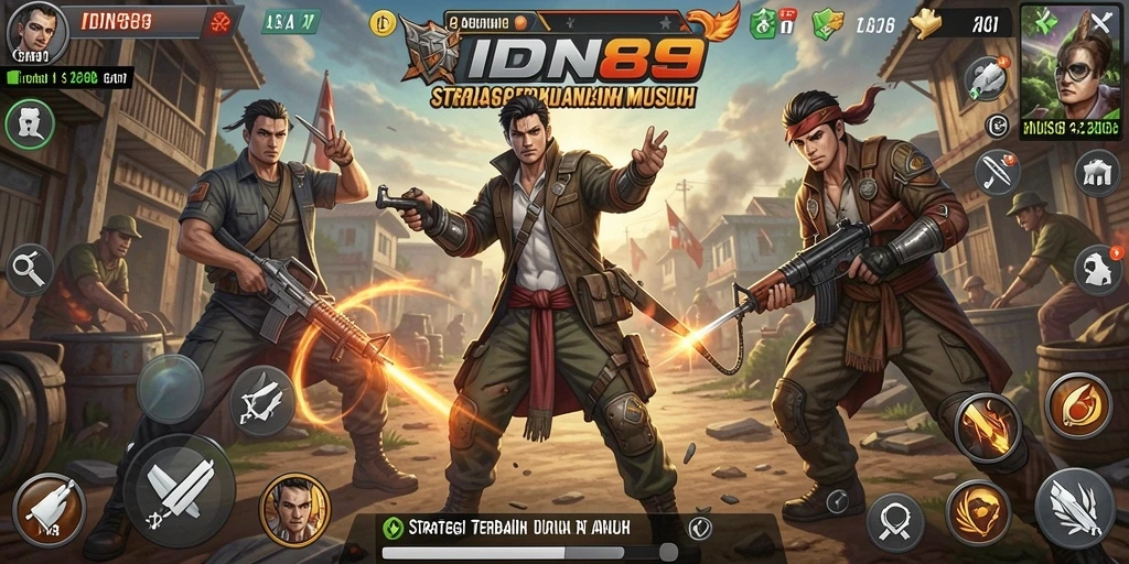 Tampilan menarik gameplay strategi di IDN89 dengan pertempuran intens.