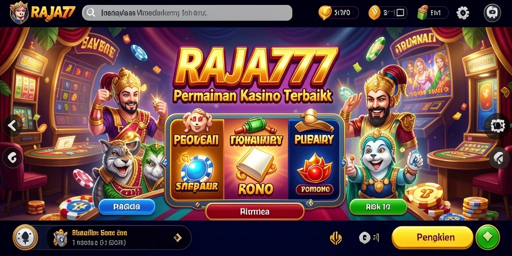 Screenshot RAJA777 menunjukkan gameplay Kasino yang seru dan menarik.